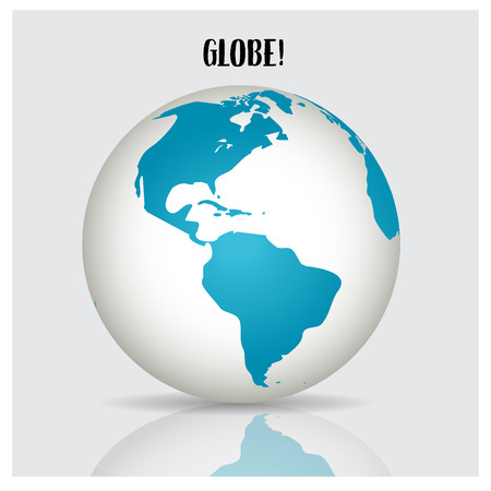 World globe, illustration.のイラスト素材