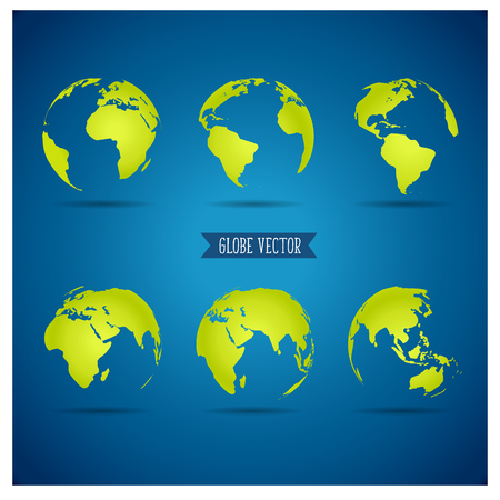 World globe, illustration.のイラスト素材