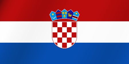 Flag of Croatia. Vector illustration.のイラスト素材