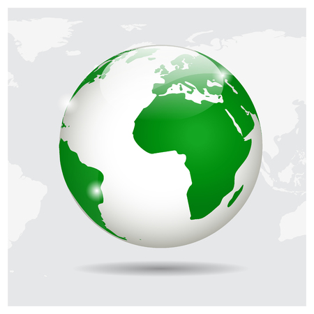 Modern Globe, vector illustration.のイラスト素材