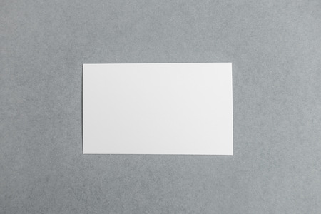 Blank business card, postcard with soft shadows.の写真素材