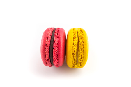 Sweet and colourful macaroonsの写真素材