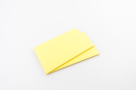 Blank business card with soft shadowsの写真素材