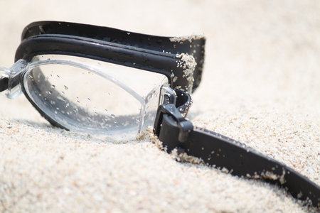 Swimming gogglesの写真素材