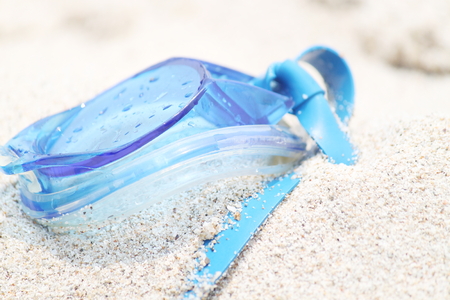 Swimming gogglesの写真素材
