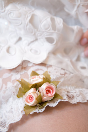 garter of the brideの写真素材