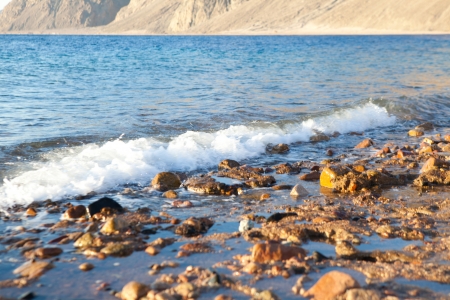 a swash on the seaの写真素材