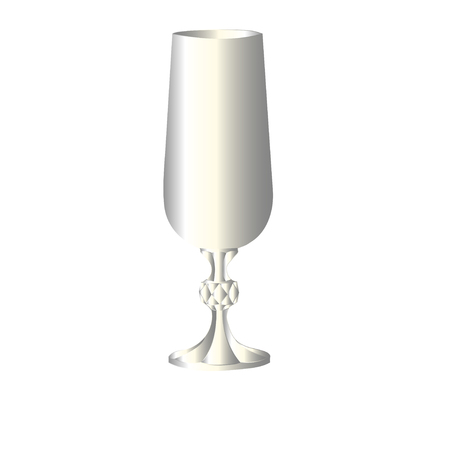 A glass for wine from smoky glass. Vector.のイラスト素材