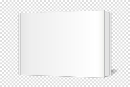 Vector mock up, tamplate of hardcover album on transparent background. Realistic shadows. Suitable for your design.のイラスト素材