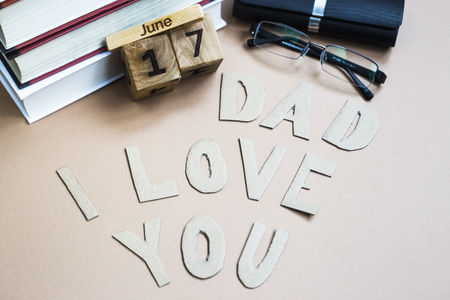 Father's Day. Men's accessories on a beige background. International holiday on June 17, 2018の写真素材