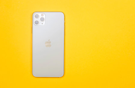 Kiev, Ukraine - November 13, 2019: new white smartphone Apple Computers iPhone 11 Pro and 11 Pro Max...