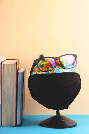 Concept back to school in the post-pandemic era.の写真素材