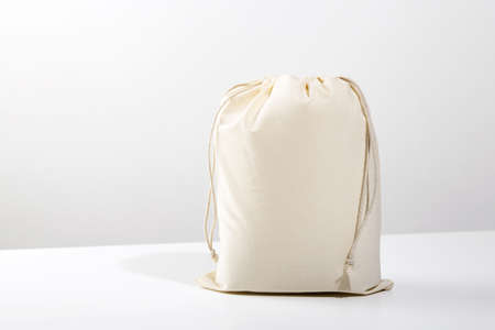 Reusable Eco bag mock up for zero waste shopping. Minimalism.の写真素材