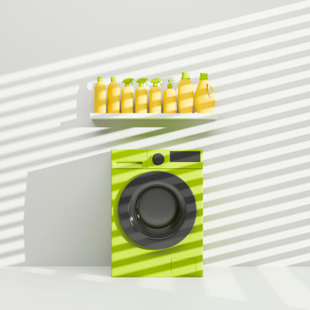 Ecologically safe sustainable cleaning concept detergent spray. 3d renderingの写真素材