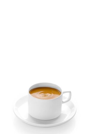 Cup of tea on white background.tea,Copy space for the adsの写真素材