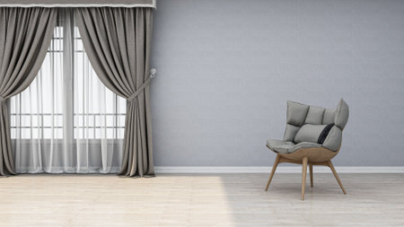 modern bright interiors 3D rendering illustration computer generated image not photosの写真素材