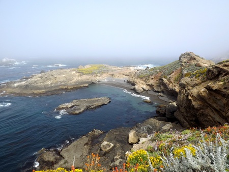 Rocky Ocean Inletの写真素材