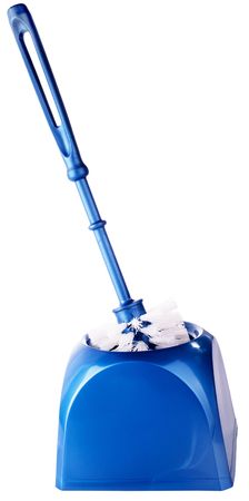 Toilet cleaning brush kit isolated on the whiteの写真素材