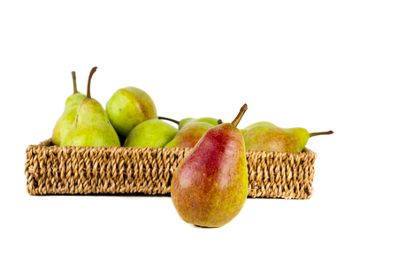 Pears isolated on white backgroundの写真素材