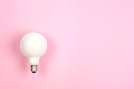 great idea concept with crumpled colorful paper and light bulb o