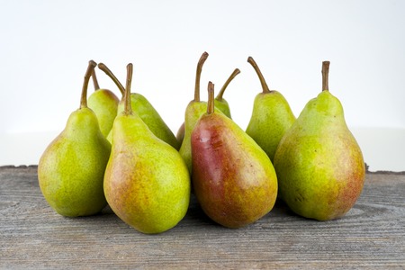 Pears isolated on white backgroundの写真素材