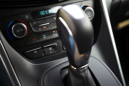 Car Interior Driver Side View. Modern Car Interior Designの写真素材