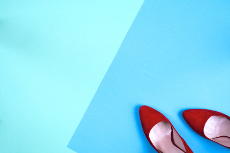Fashion, female different shoes on high heelsの写真素材