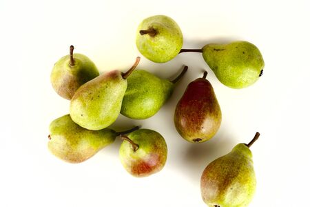 Pears isolated on white background. Copy space for textの写真素材