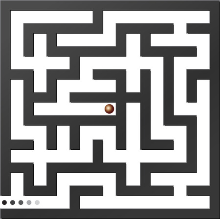 Gray maze. Vector illustration.のイラスト素材