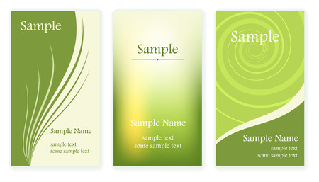 Set of business cards templates. Vector illusrtation.のイラスト素材