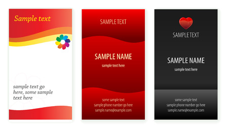 Set of business cards templates. Vector illusrtation.のイラスト素材