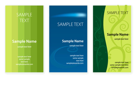 Set of business cards templates. Vector illusrtation.のイラスト素材