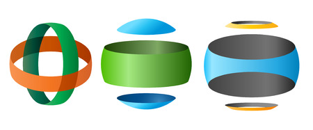 Set of abstract elementsのイラスト素材