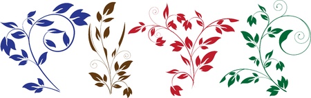 Abstract floral backgroundのイラスト素材