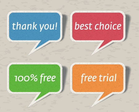 Speech bubbles set   illustration のイラスト素材
