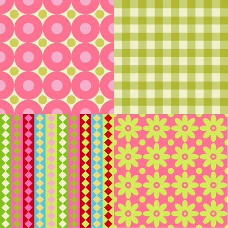 Set of Scrapbook Backgrounds のイラスト素材