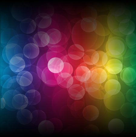 Rainbow bokeh background のイラスト素材
