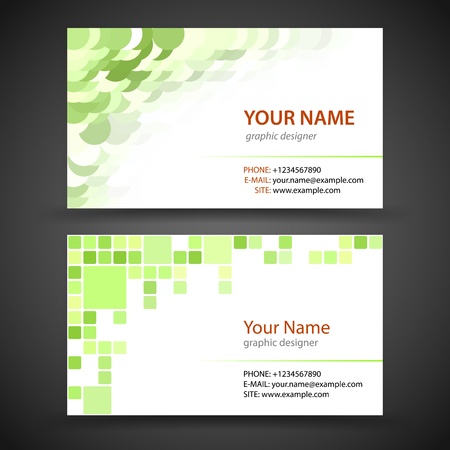 Vector abstract creative business cards  set template のイラスト素材