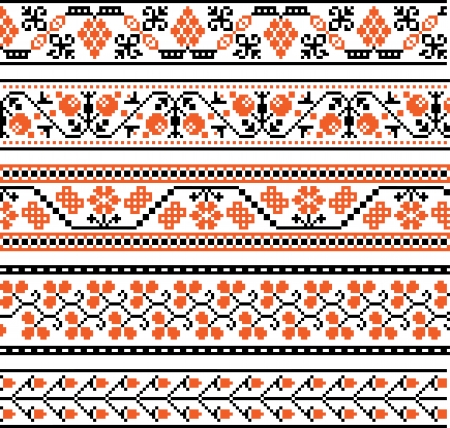 Collection of national ornamentsのイラスト素材