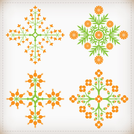 decorative ornament elements.のイラスト素材