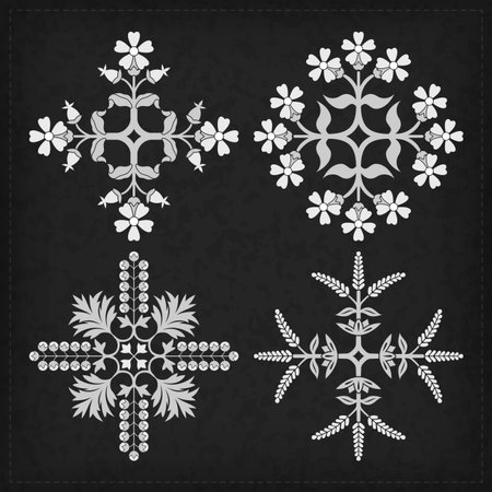 decorative ornament elements.のイラスト素材