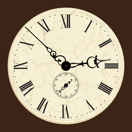Old clock.Vector illustration.のイラスト素材