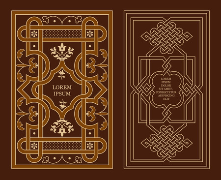 Arabic decoration on book covers. Vector illustration.のイラスト素材