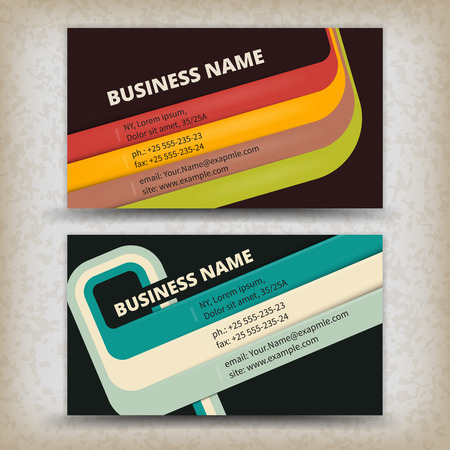 Vector abstract creative business cards (set template)のイラスト素材