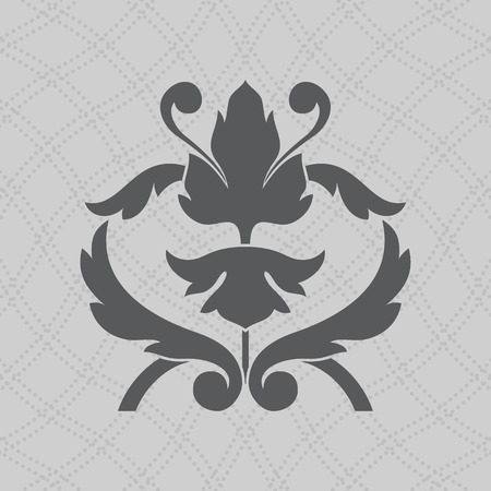 Vintage baroque ornament. Retro pattern antique style.のイラスト素材