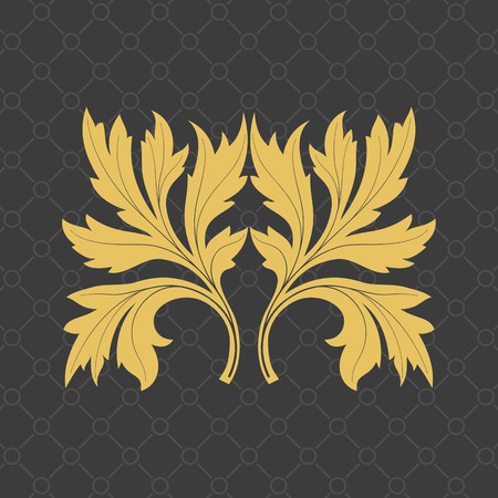 Vintage baroque ornament. Retro pattern antique style.のイラスト素材