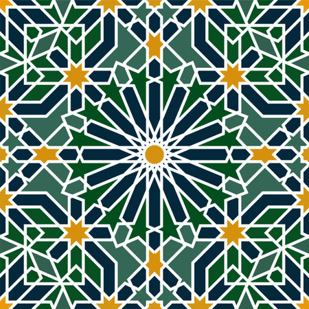 Seamless arabic pattern. Vector illustration.