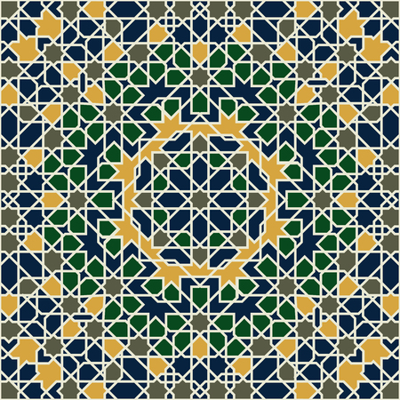 Seamless arabic pattern. Vector illustration.のイラスト素材
