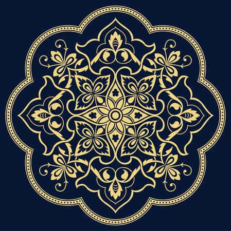 Vector floral ornamental design elements.のイラスト素材