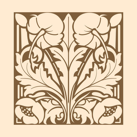 Vector floral ornamental design elements.のイラスト素材